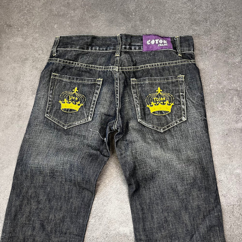 Vintage Y2K Straight Leg Jeans Damen M – Produktfoto 2