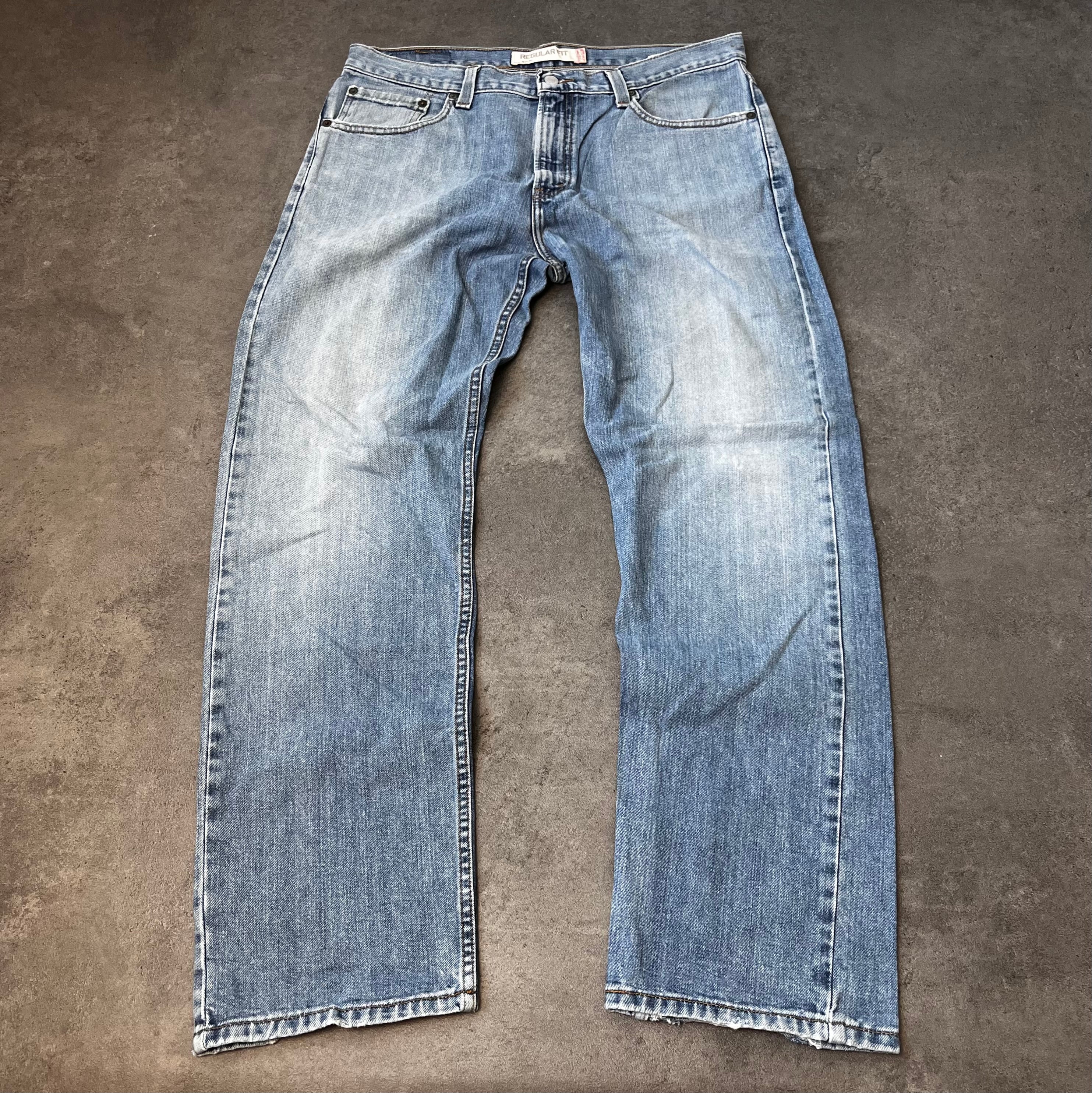 Vintage Levi's 505 Regular Fit Jeans Herren Hellblau – W36 L32
