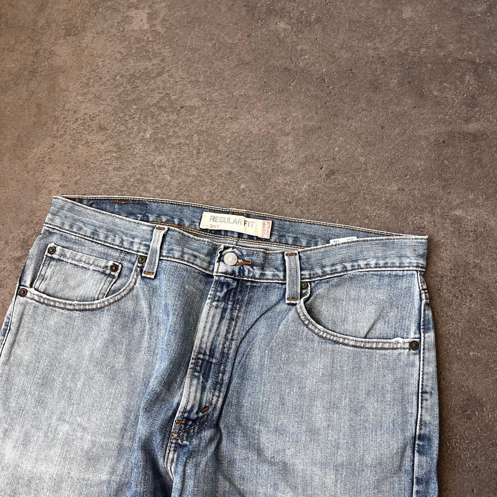 Vintage Levi's 505 Regular Fit Jeans Herren Hellblau – W36 L32