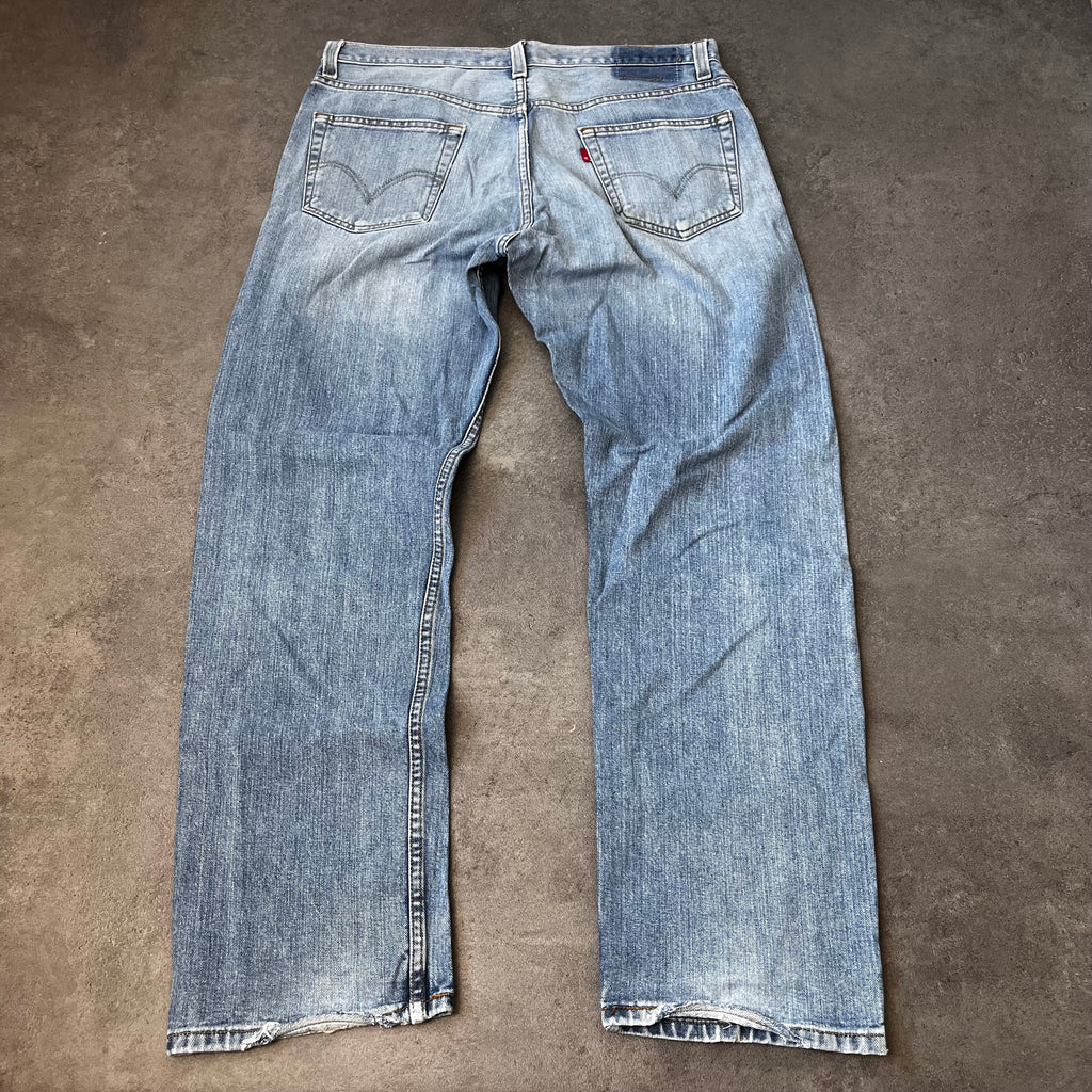 Vintage Levi's 505 Regular Fit Jeans Herren Hellblau – W36 L32