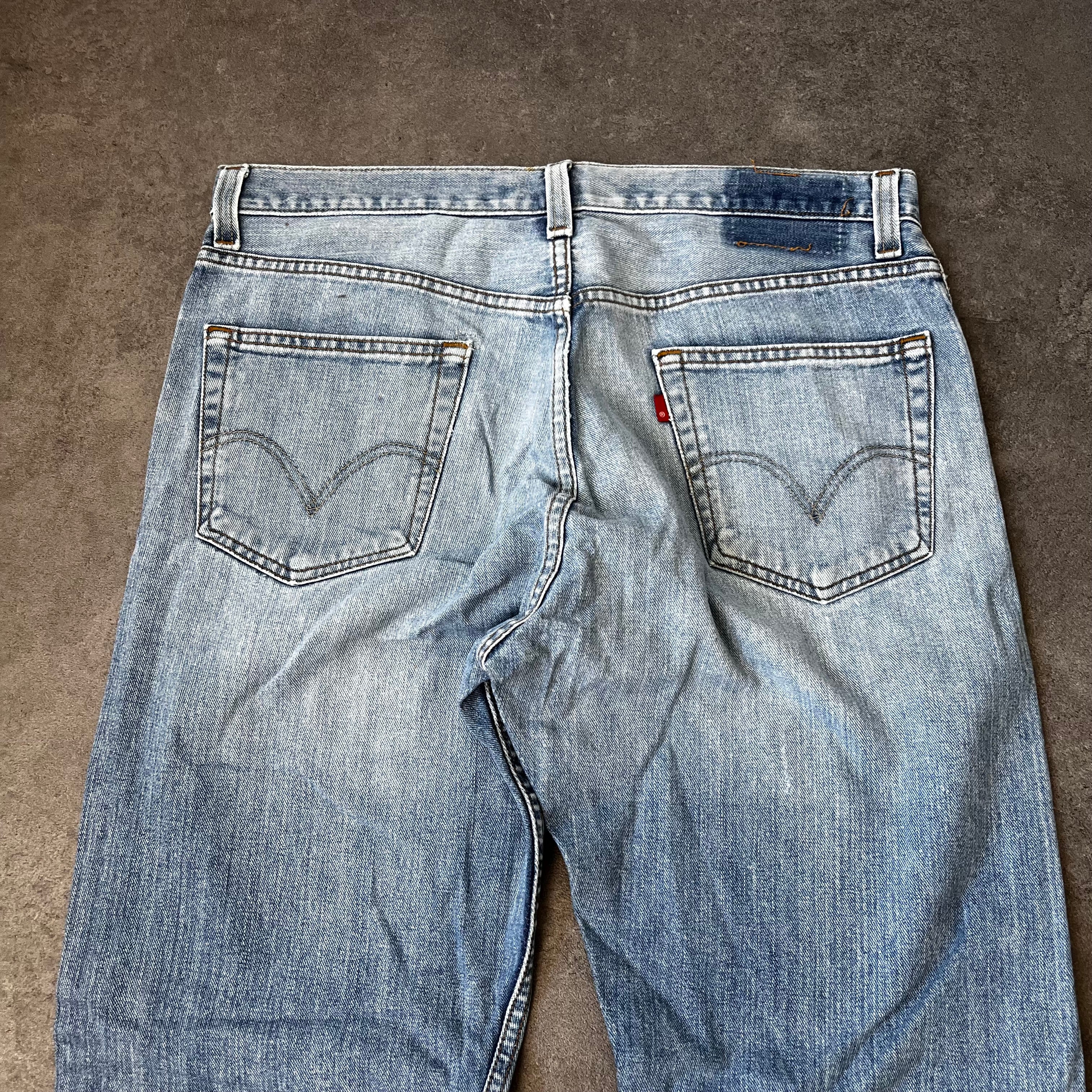 Vintage Levi's 505 Regular Fit Jeans Herren Hellblau – W36 L32