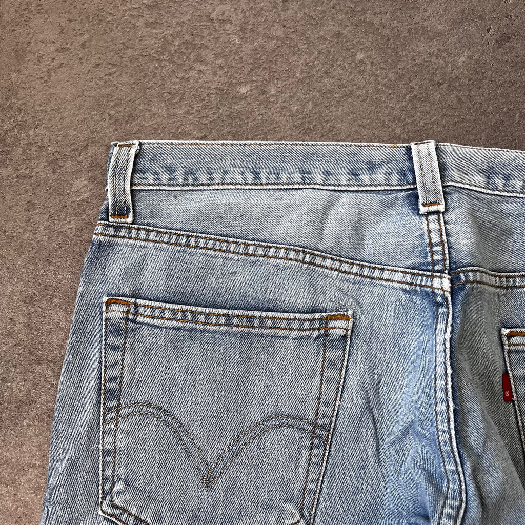 Vintage Levi's 505 Regular Fit Jeans Herren Hellblau – W36 L32