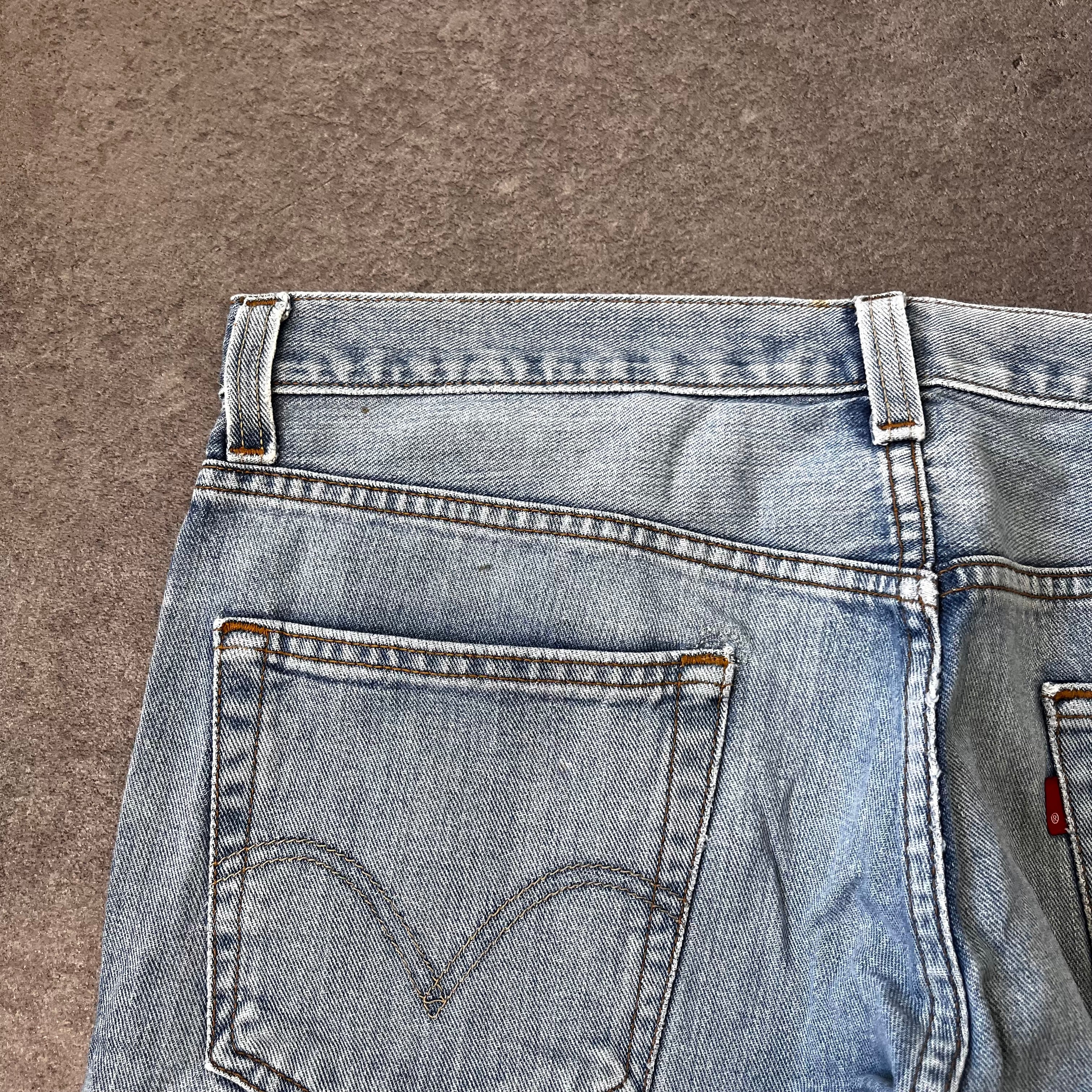 Vintage Levi's 505 Regular Fit Jeans Herren Hellblau – W36 L32