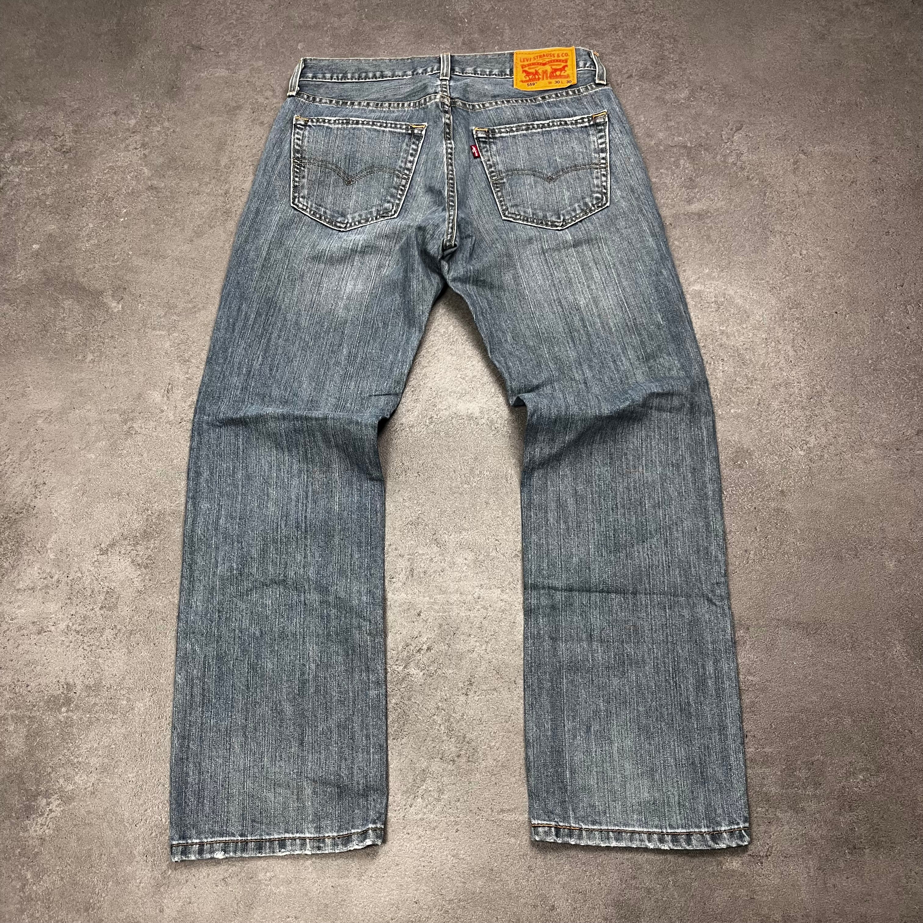Vintage Levi's 559 Straight Jeans Herren Hellblau – W30 L30