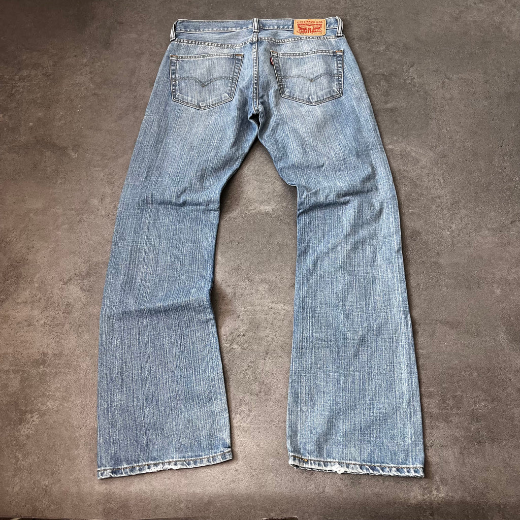 Vintage Levi's 527 Bootcut Jeans Herren Hellblau – W32 L32