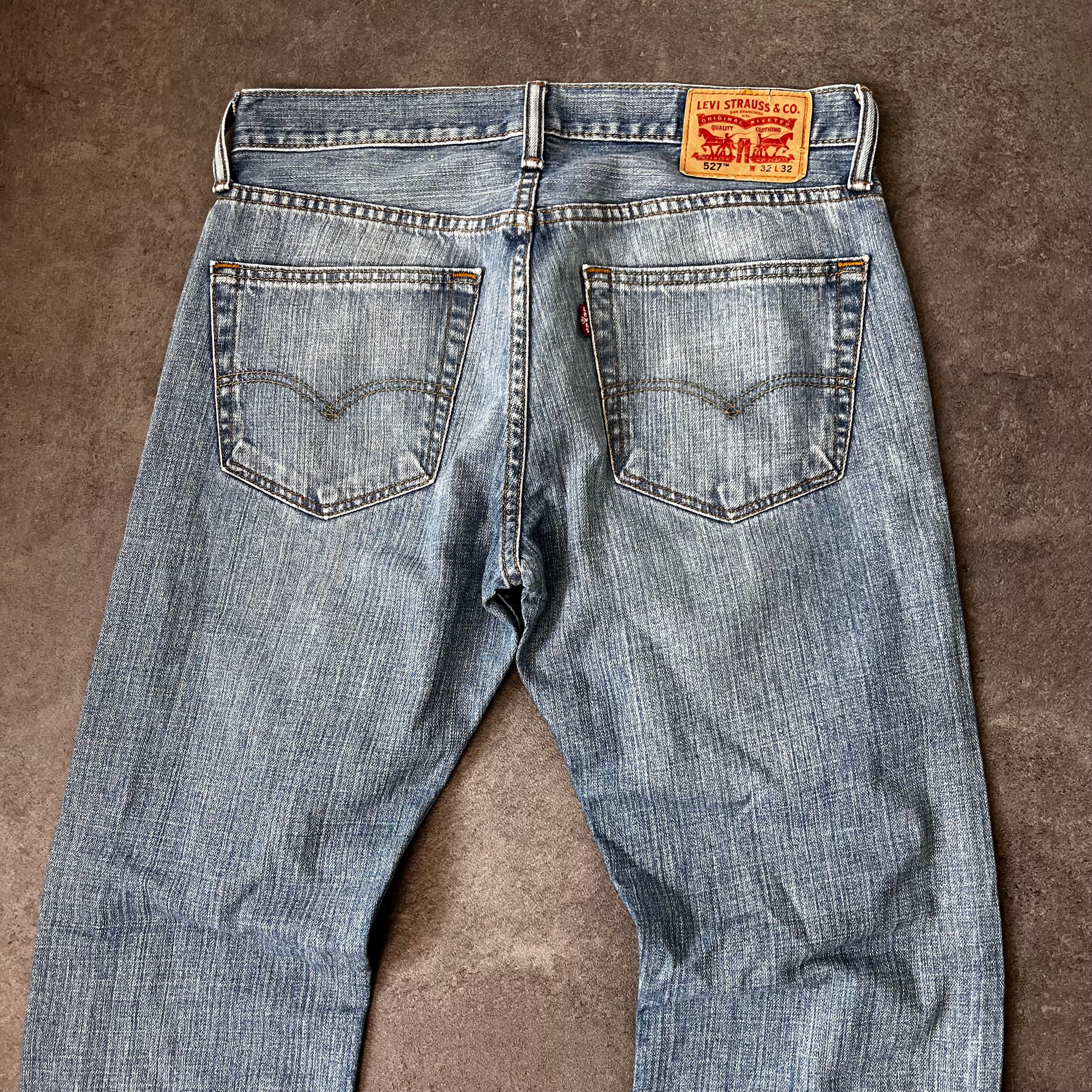 Vintage Levi's 527 Bootcut Jeans Herren Hellblau – W32 L32