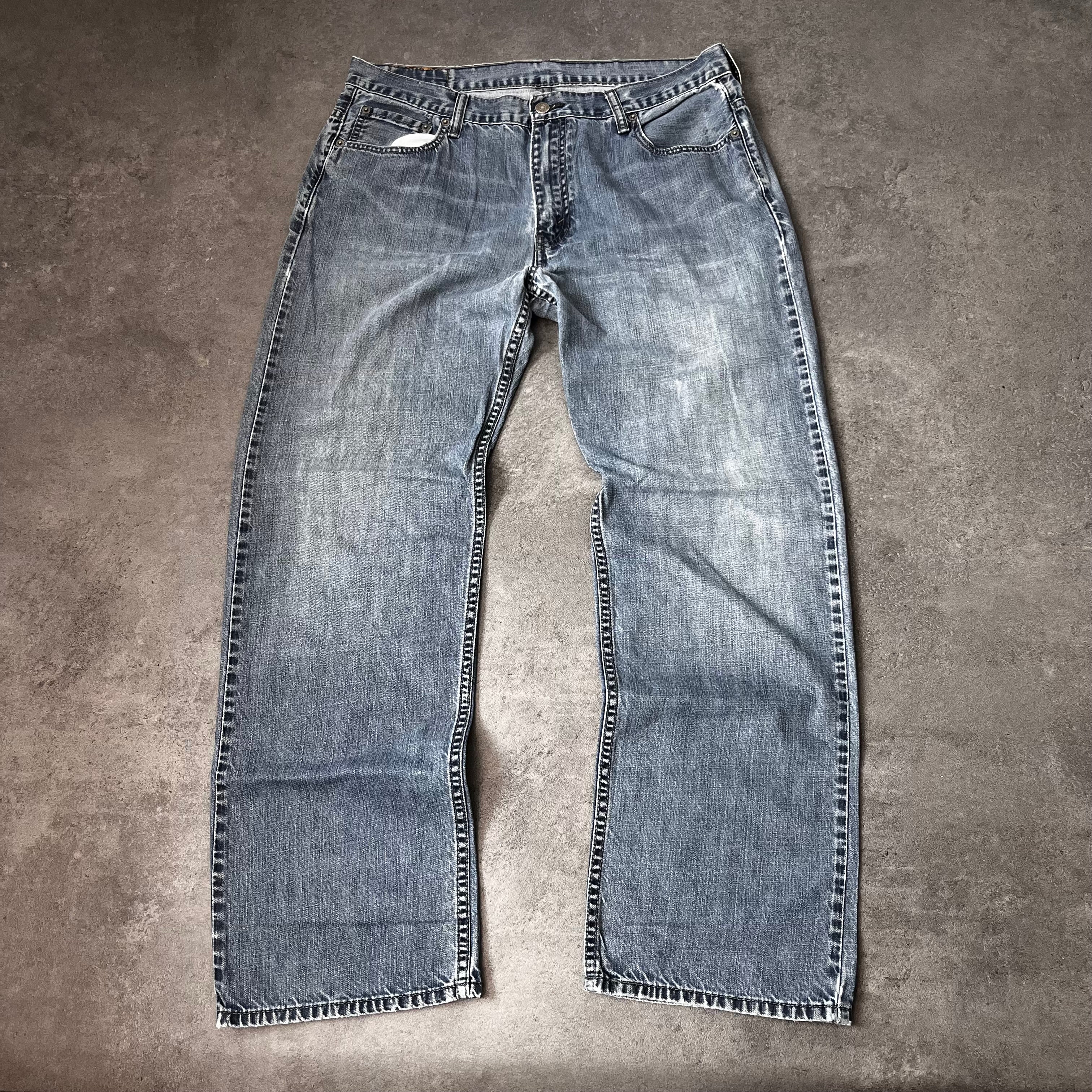 Vintage Levi's 569 Loose Straight Jeans Herren Graublau – W36 L34