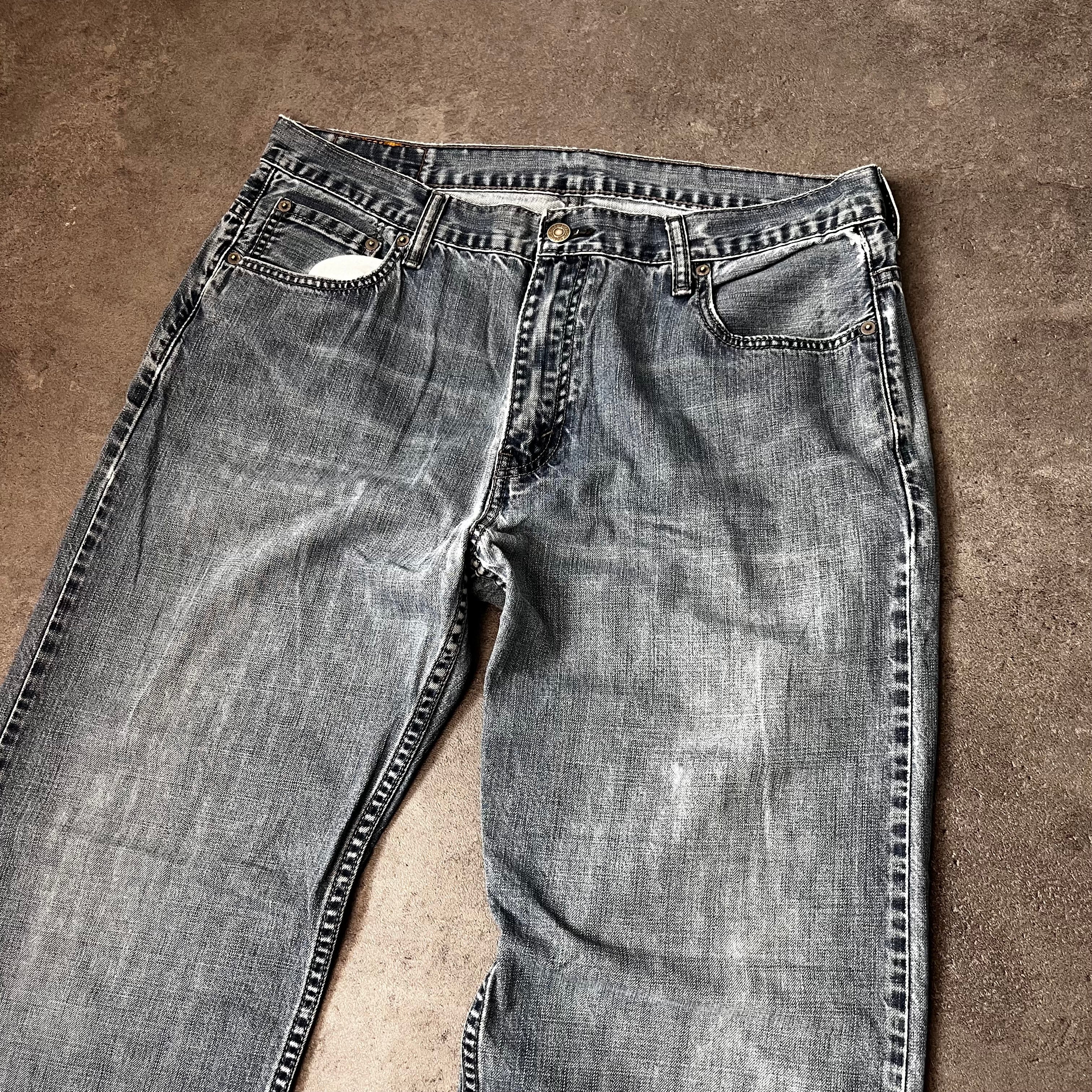 Vintage Levi's 569 Loose Straight Jeans Herren Graublau – W36 L34