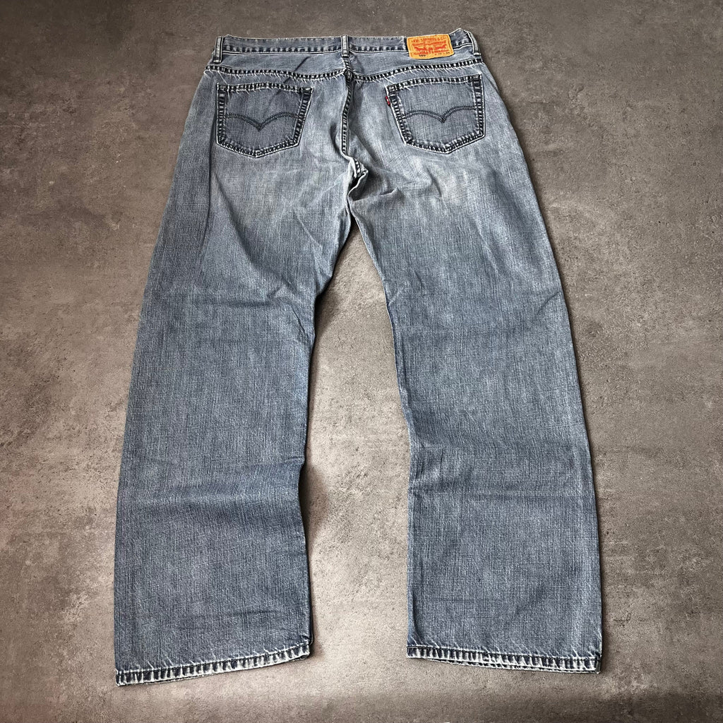 Vintage Levi's 569 Loose Straight Jeans Herren Graublau – W36 L34