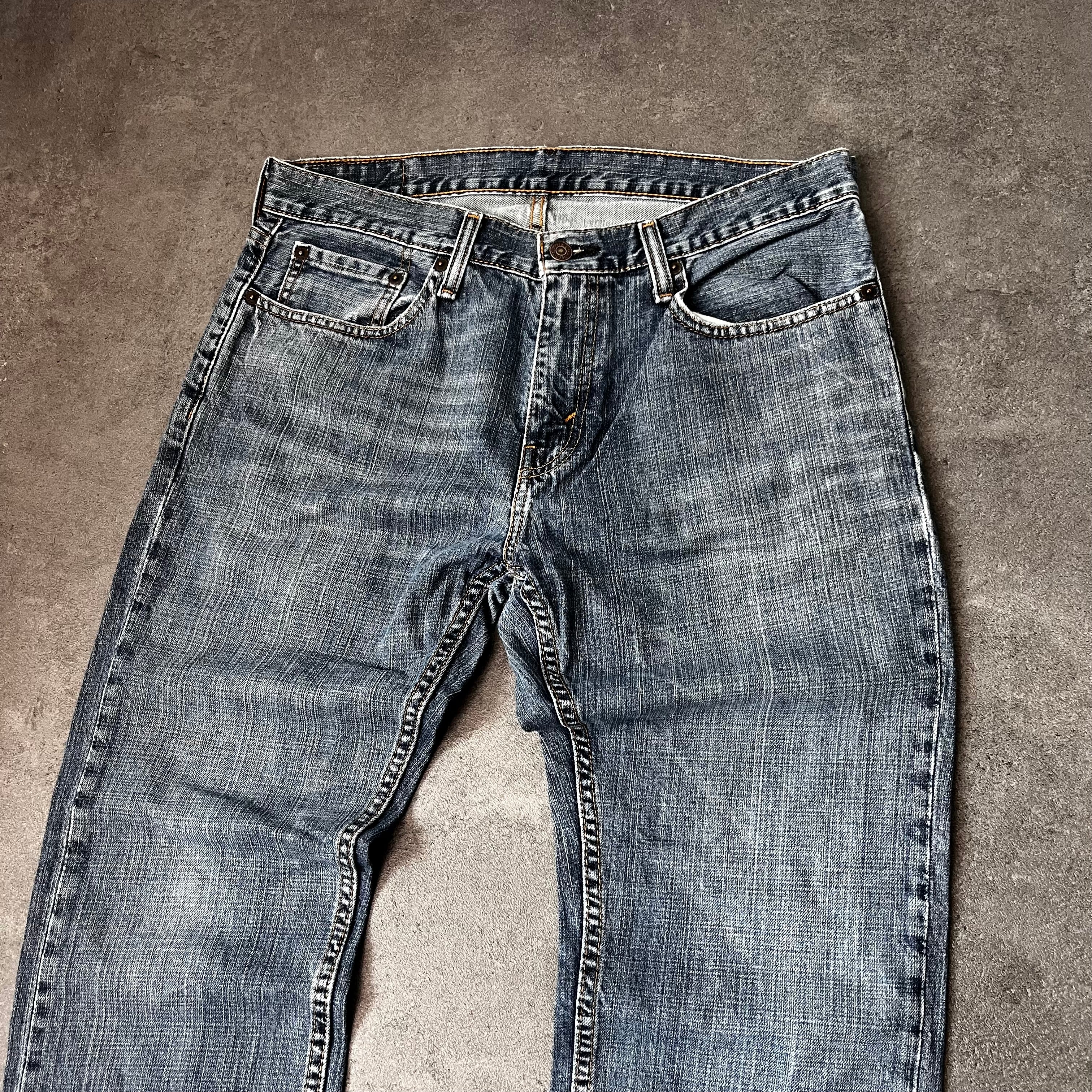 Vintage Levi's 514 Slim Straight Jeans Herren Anthrazit – W32 L30