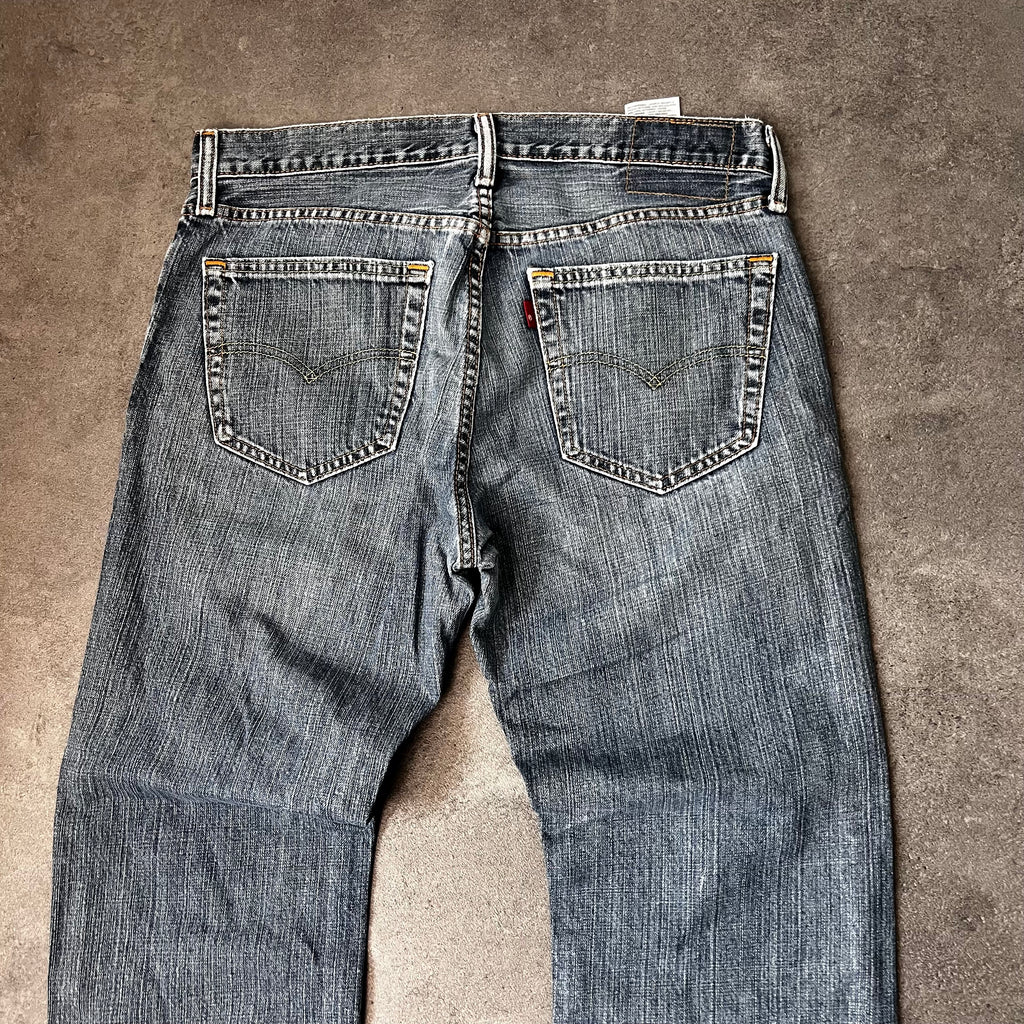 Vintage Levi's 514 Slim Straight Jeans Herren Anthrazit – W32 L30