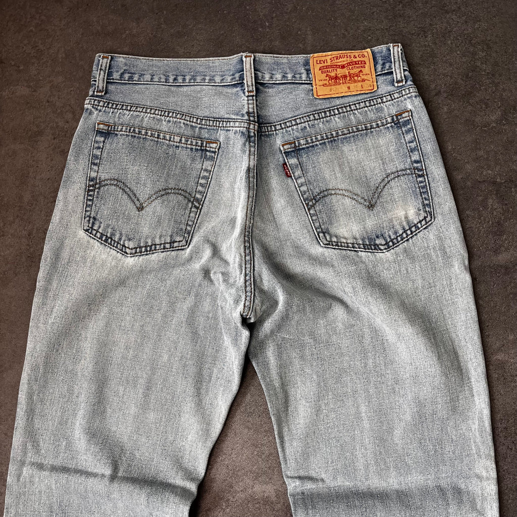 Vintage Levi's 517 Bootcut Jeans Herren Hellblau – W34 L34