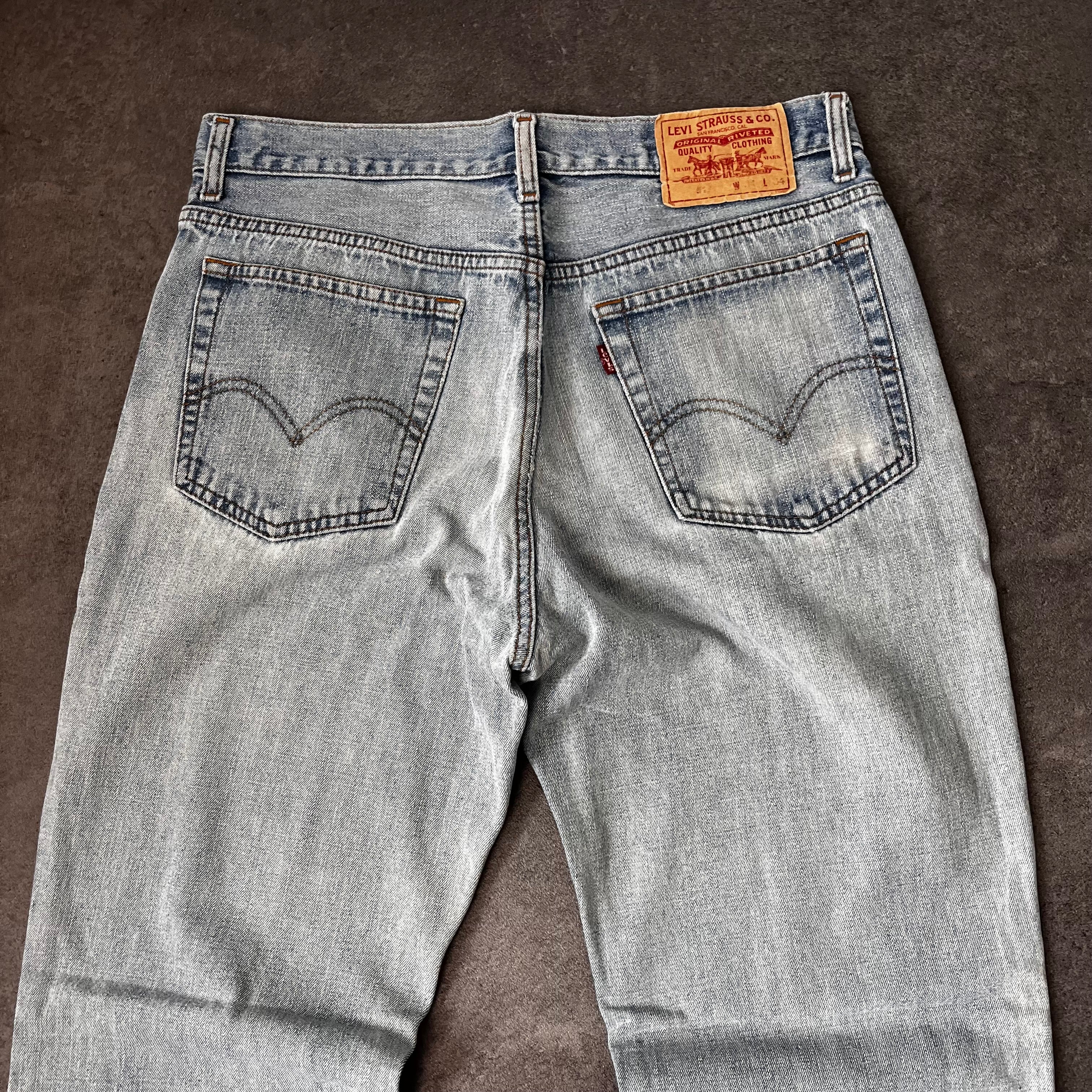 Vintage Levi's 517 Bootcut Jeans Herren Hellblau – W34 L34