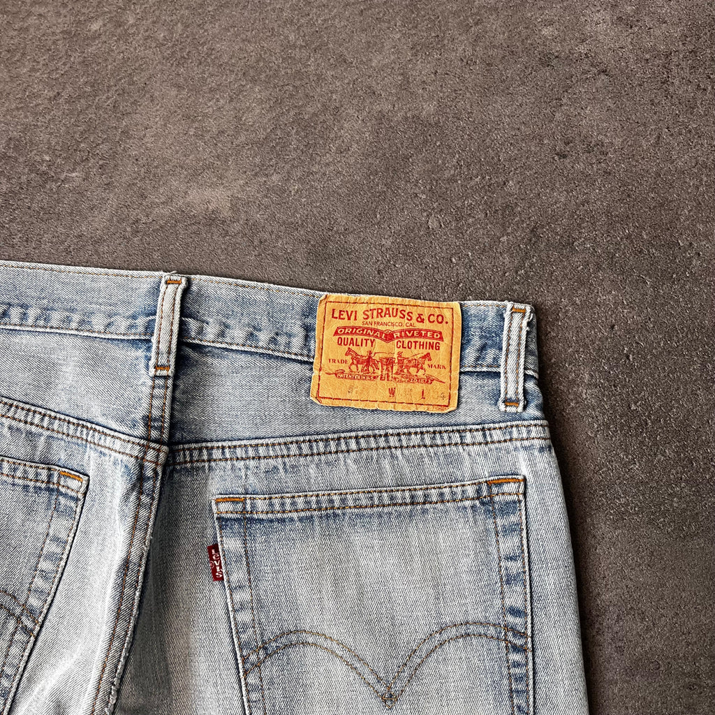 Vintage Levi's 517 Bootcut Jeans Herren Hellblau – W34 L34
