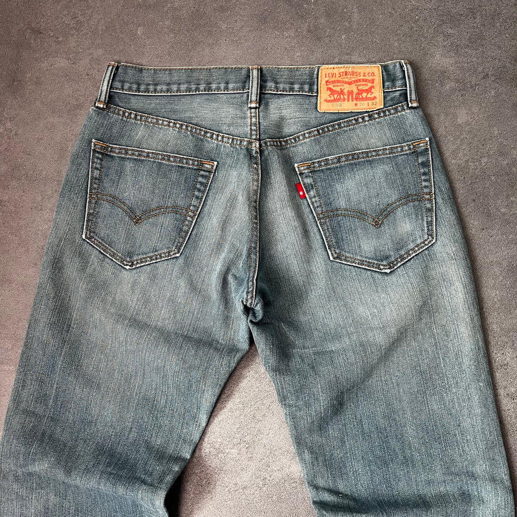 Vintage Levi's 559 Straight Jeans Herren Graublau – W30 L32