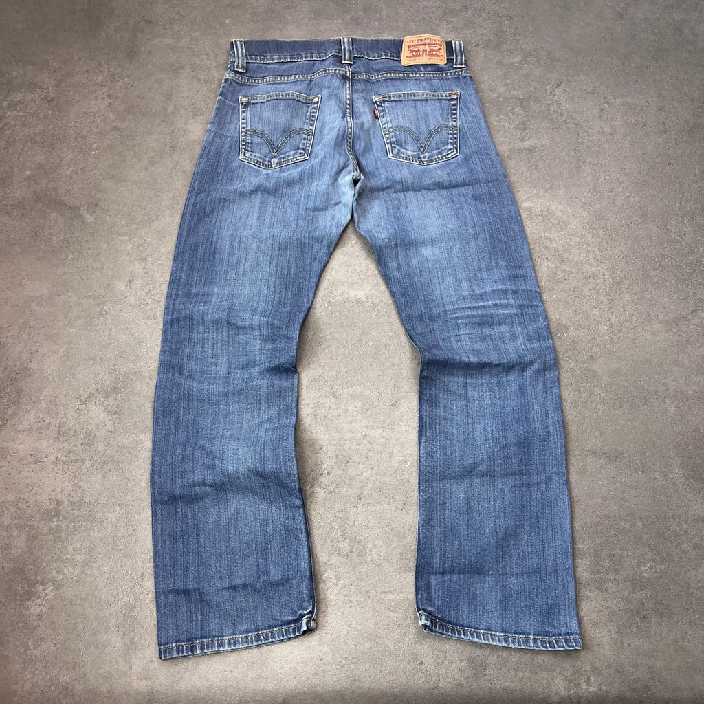 Vintage Levi's 506 Straight Jeans Herren Mittelblau – W34 L32