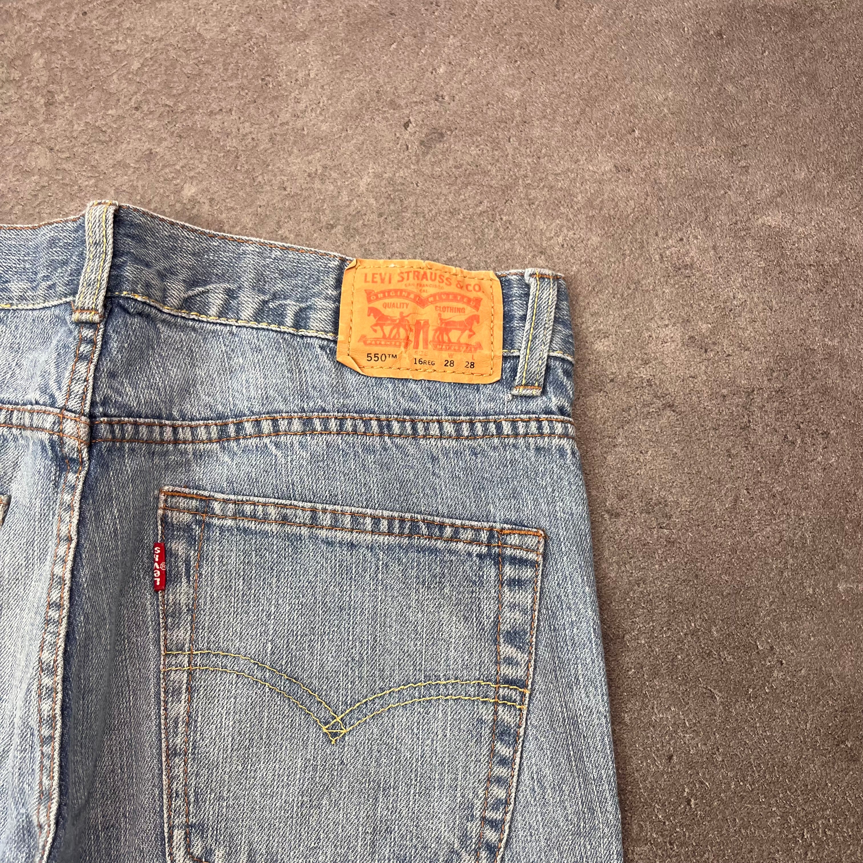 Vintage Levi's 550 Relaxed Jeans Herren Hellblau – W28 L28