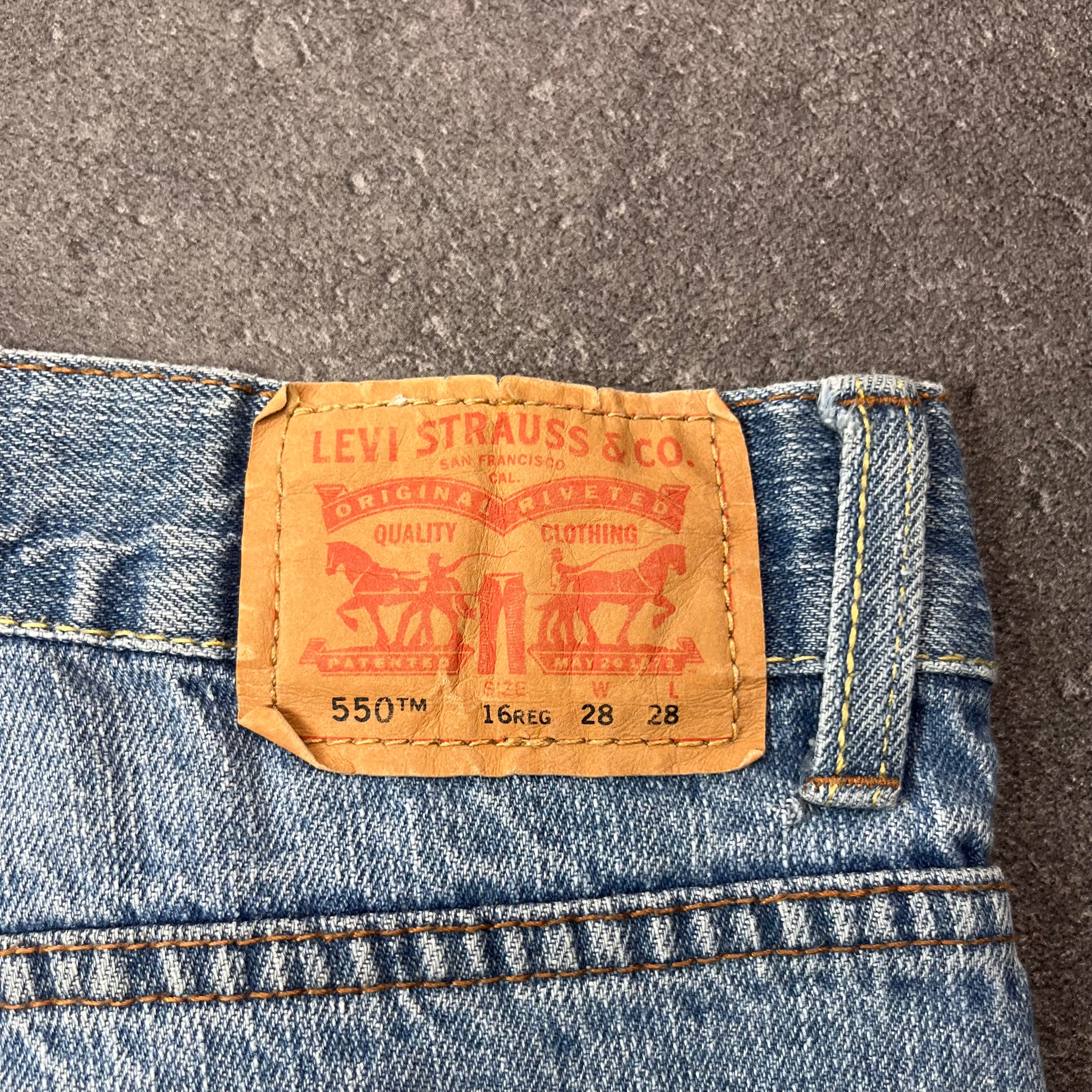Vintage Levi's 550 Relaxed Jeans Herren Hellblau – W28 L28
