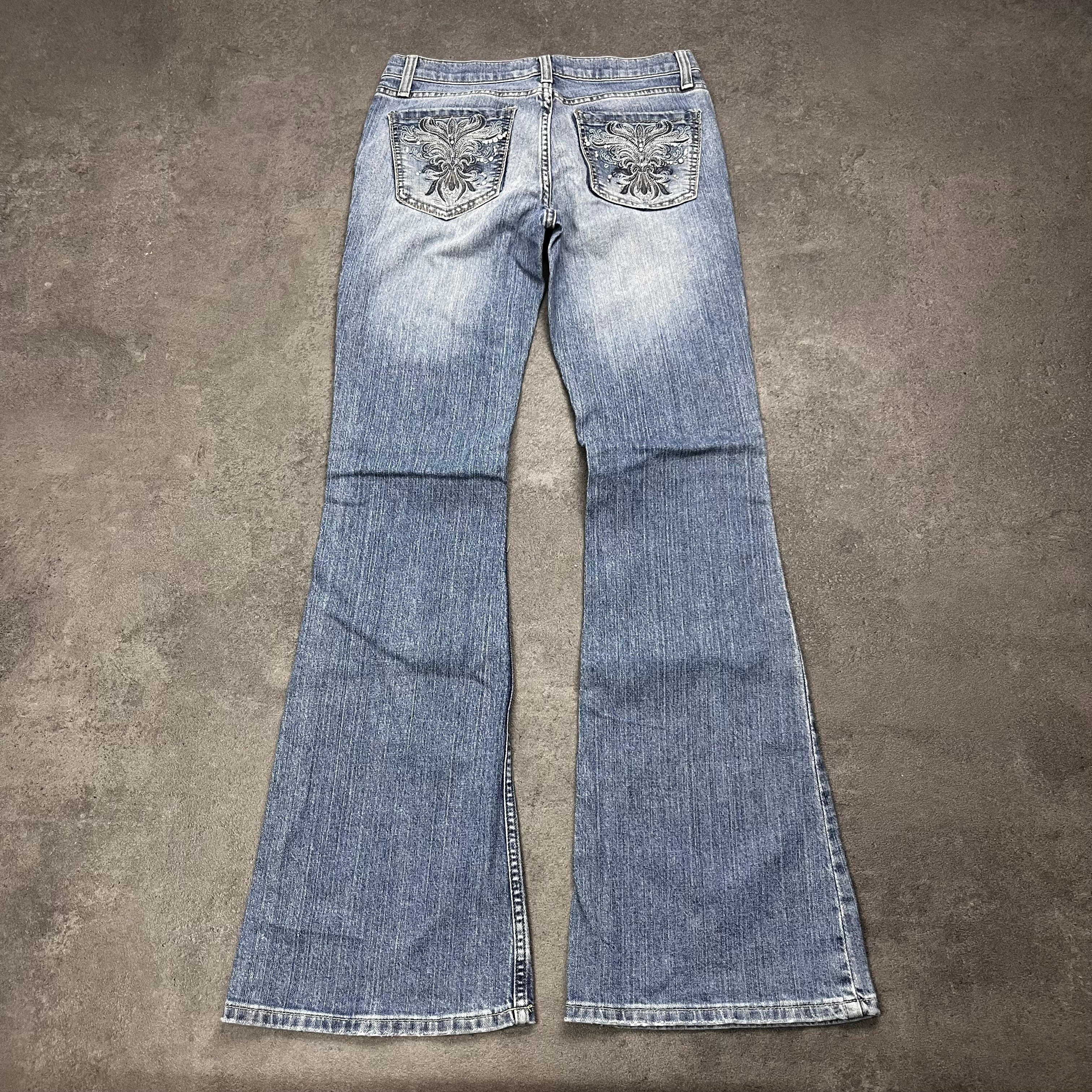Y2K Bootcut Jeans Embroidery S