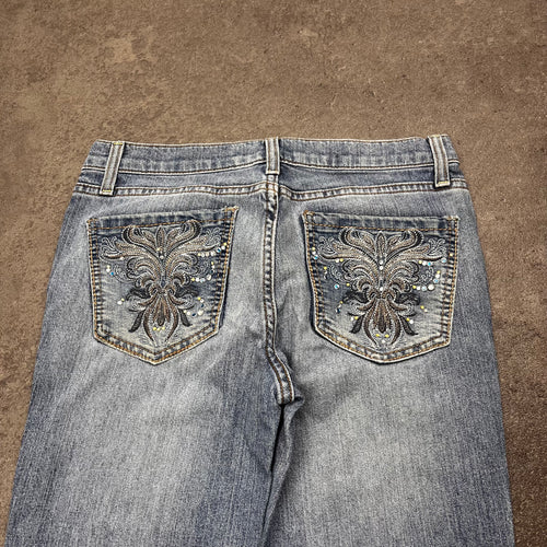 Y2K Bootcut Jeans Embroidery S
