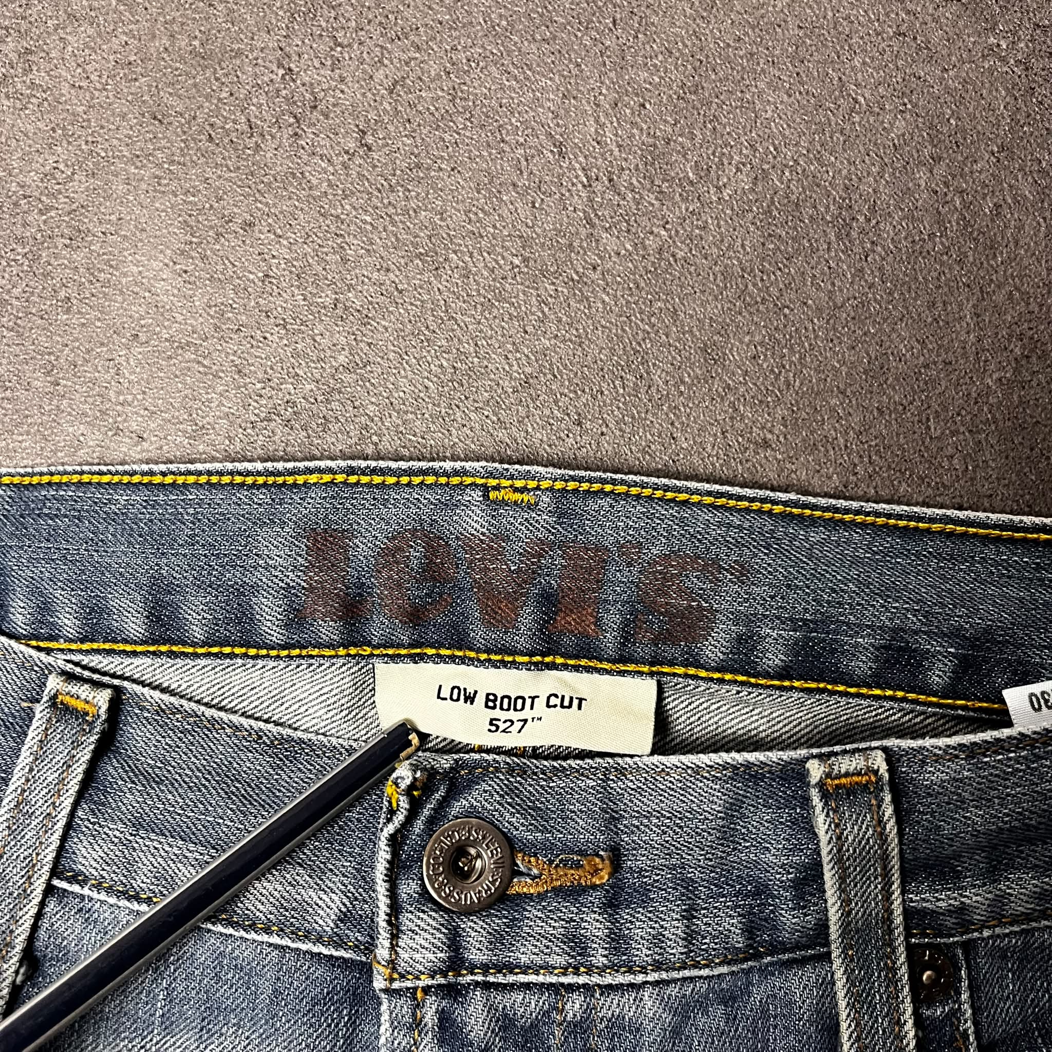 Vintage Levi's 527 Bootcut Jeans Herren Mittelblau – W34 L30