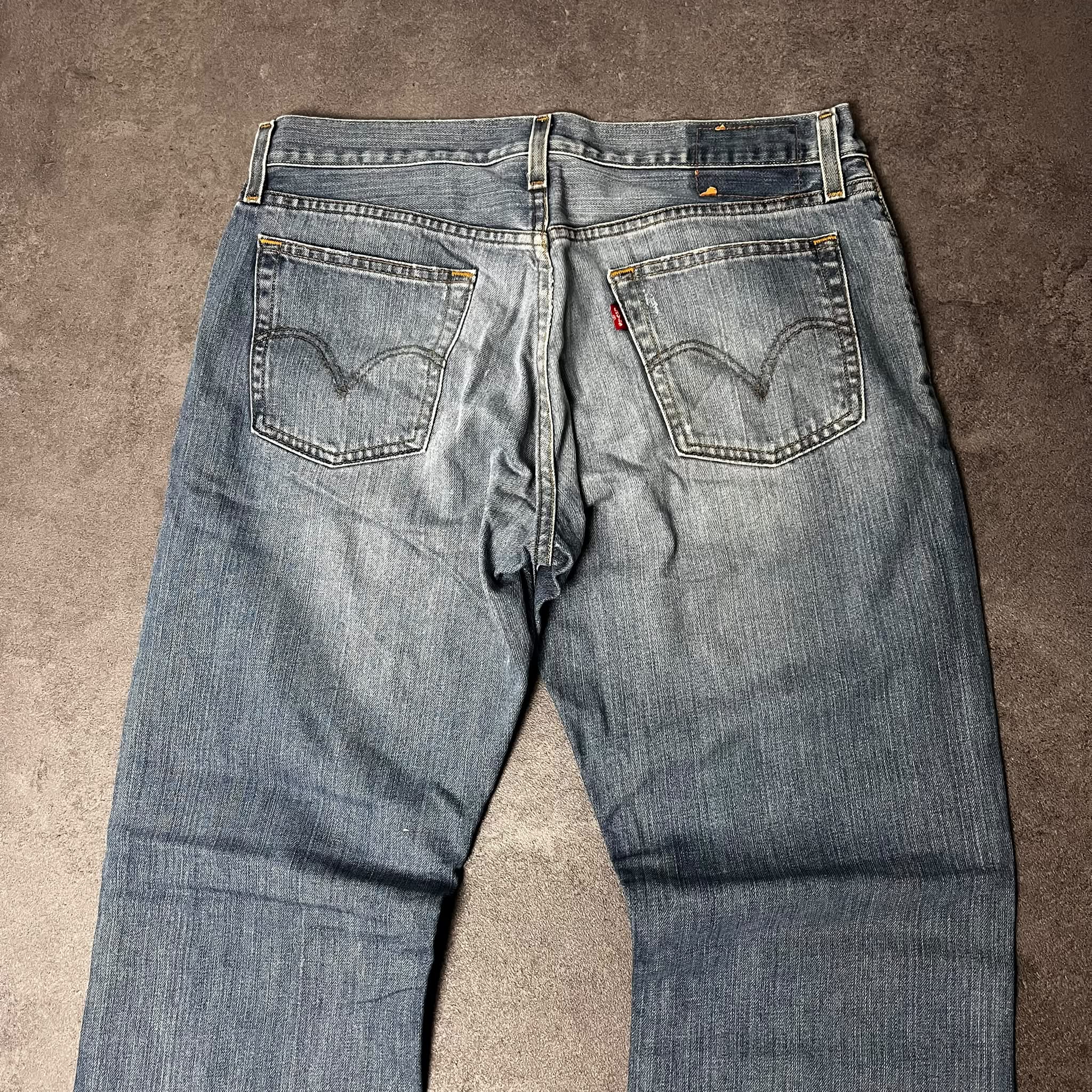 Vintage Levi's 527 Bootcut Jeans Herren Mittelblau – W34 L30